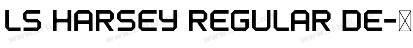 ls harsey regular de字体转换